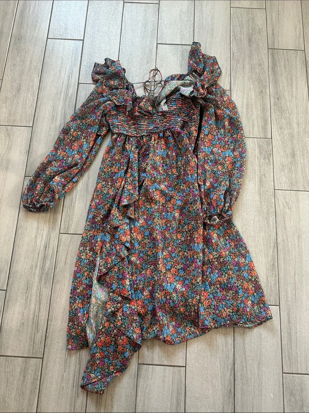 For Love & Lemons Brittany Floral Print Long Sleeve Midi Dress
For Love & Lemons - Picture 6 of 15